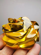 Load image into Gallery viewer, Yellow - Deep Andara Crystal Rose