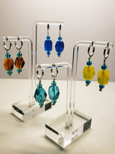 Load image into Gallery viewer, Aqua Blue Andara Crystal Earrings*