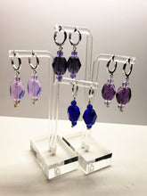 Load image into Gallery viewer, Purple color change Andara Crystal Earrings*