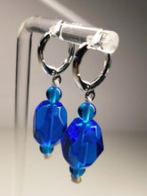 Load image into Gallery viewer, Blue - Medium Bright Andara Crystal Earrings*