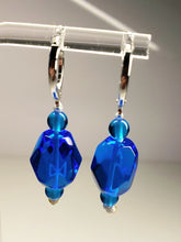 Load image into Gallery viewer, Blue - Medium Bright Andara Crystal Earrings*