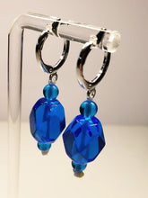 Load image into Gallery viewer, Blue - Medium Bright Andara Crystal Earrings*