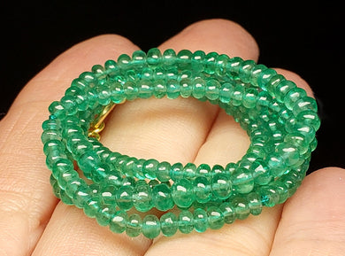 Emerald (Brazilian) EO 2.8-3.8mm 17.75inch 29.1ct