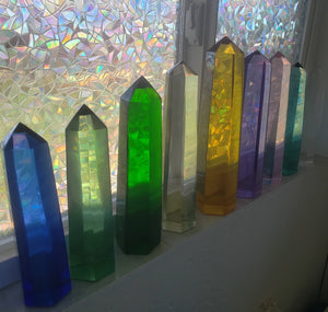 Blue Violet Andara Crystal Generator 9inch
