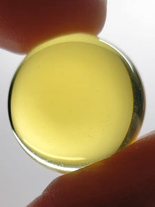Yellow - Golden Andara Crystal Cabocho 20mm