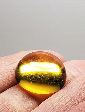 Yellow - Golden Andara Crystal Cabocho 20mm