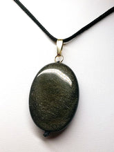 Load image into Gallery viewer, Obsidian - Golden Sheen Therapeutic Pendant A