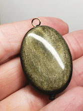 Load image into Gallery viewer, Obsidian - Golden Sheen Therapeutic Pendant C