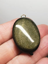 Load image into Gallery viewer, Obsidian - Golden Sheen Therapeutic Pendant C