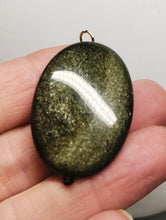 Load image into Gallery viewer, Obsidian - Golden Sheen Therapeutic Pendant E