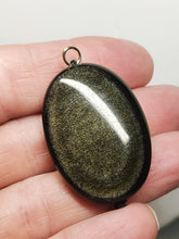 Load image into Gallery viewer, Obsidian - Golden Sheen Therapeutic Pendant F