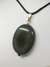 Load image into Gallery viewer, Obsidian - Golden Sheen Therapeutic Pendant F