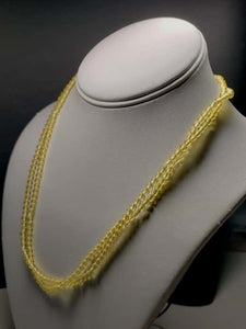 Yellow - Golden Andara Crystal Infinity Necklace