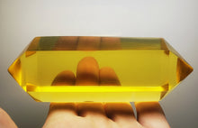 Load image into Gallery viewer, Yellow - Golden Double Terminated Polished Andara Crystal Wand