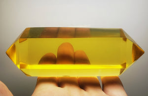 Yellow - Golden Double Terminated Polished Andara Crystal Wand