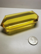 Load image into Gallery viewer, Yellow - Golden Double Terminated Polished Andara Crystal Wand