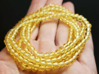 Yellow - Golden Andara Crystal Infinity Necklace