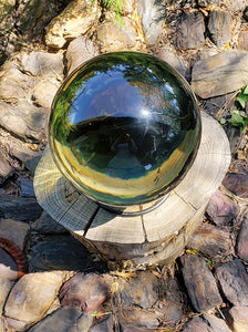 Gold - Light Andara Crystal Sphere 9 inch