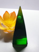 Load image into Gallery viewer, Green (Deep) Andara Crystal Nubian Pyramid 3in x 1.5in