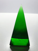 Load image into Gallery viewer, Green (Deep) Andara Crystal Nubian Pyramid 3in x 1.5in
