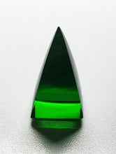 Load image into Gallery viewer, Green (Deep) Andara Crystal Nubian Pyramid 1.5in x .75in
