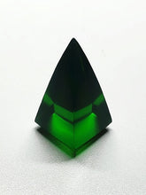 Load image into Gallery viewer, Green (Deep) Andara Crystal Nubian Pyramid 1.5in x .75in