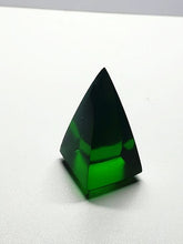Load image into Gallery viewer, Green (Deep) Andara Crystal Nubian Pyramid 1.5in x .75in