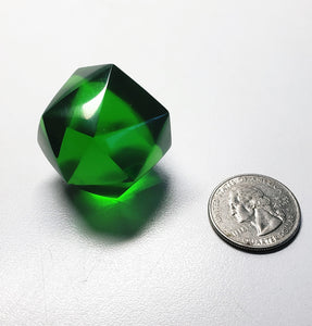 Green Andara Crystal Icosahedron 40g