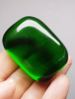 Green - Deep Andara Crystal Hand Piece 56g