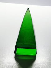 Load image into Gallery viewer, Green (Deep) Andara Crystal Nubian Pyramid 2.5in x 1.25in