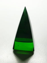 Load image into Gallery viewer, Green (Deep) Andara Crystal Nubian Pyramid 2.5in x 1.25in