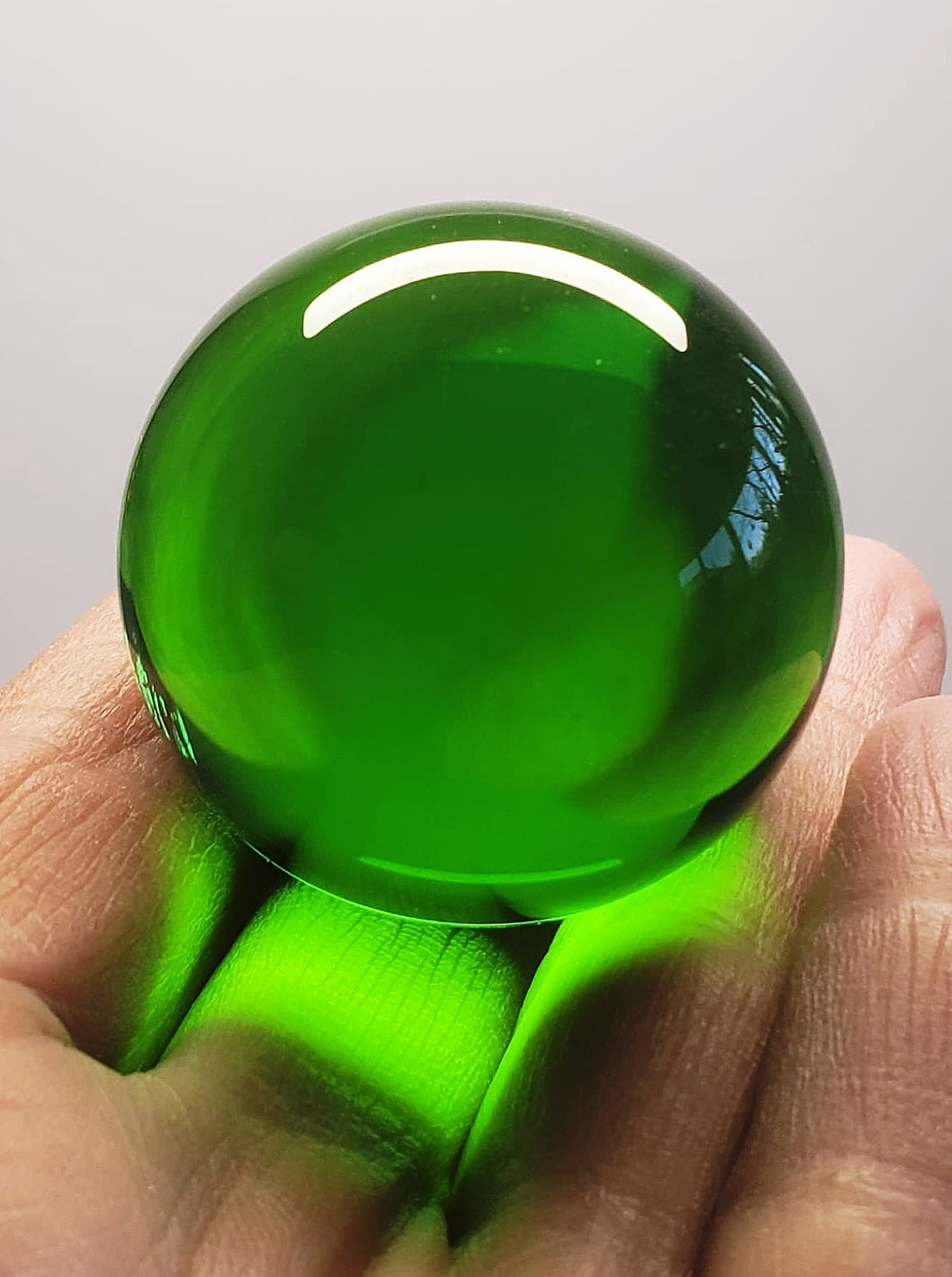 Green Andara Crystal Sphere 1.5inch