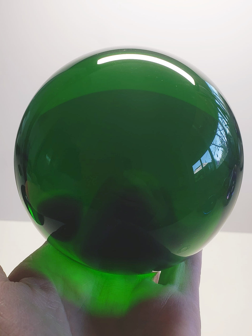 Green - Deep Andara Crystal Sphere 3.75 inch