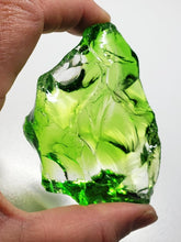 Load image into Gallery viewer, Yellow Green w/ Clear Traditional Andara Crystal 146g