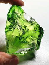 Load image into Gallery viewer, Yellow Green w/ Clear Traditional Andara Crystal 146g
