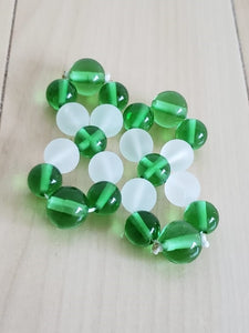 Green Color Ray Andara Crystal Healing Tool PAIR