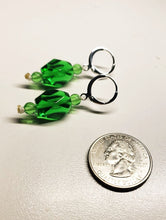 Load image into Gallery viewer, Green Andara Crystal Earrings*