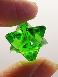 Green Andara Crystal Merkaba 15mm