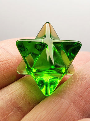 Green Andara Crystal Merkaba 15mm