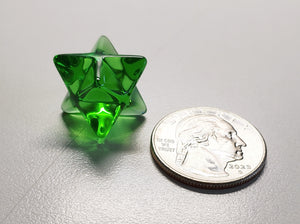 Green Andara Crystal Merkaba 15mm