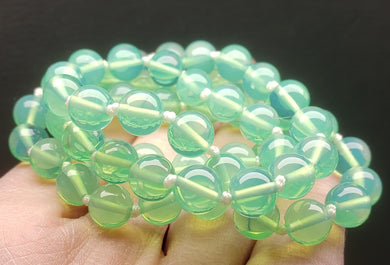 Opalesence - Green Andara Crystal Necklace 8mm 24inch