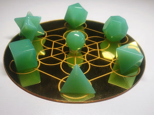 Opalescent - Green Andara Crystal Sacred Geometry Set