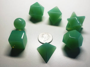 Opalescent - Green Andara Crystal Sacred Geometry Set