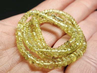 Sapphire - Green E 3-4.5mm 20inch
