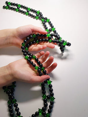 Shungite with Green Andara Crystal Spinal Mat