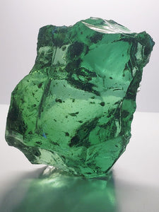 Green with touch Silver Traditional Andara Crystal 606g