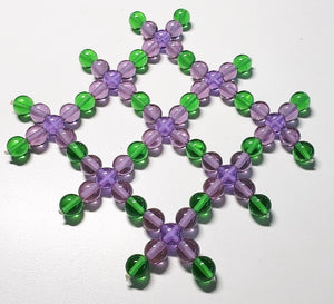 Green Violet Healing Flame Andara Crystal Mini Mat