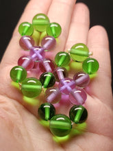 Load image into Gallery viewer, Green Violet Flame Andara Crystal Healing Tool PAIR