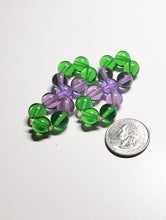 Load image into Gallery viewer, Green Violet Flame Andara Crystal Healing Tool PAIR