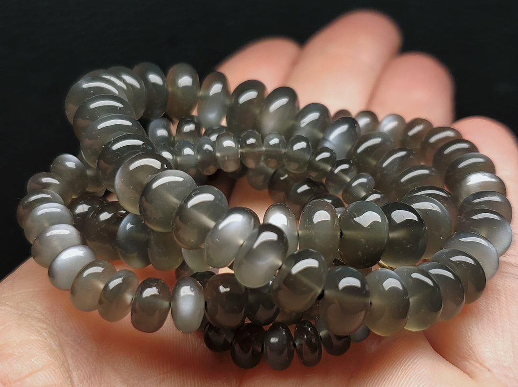 Moonstone - Grey  EO++ 5-10mm 20inch